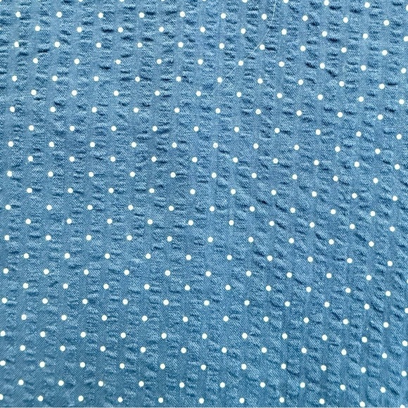 J.Crew Shirt Men Short Sleeve Blue Polka Dot Size L Button-Up NWT - Picture 11 of 11